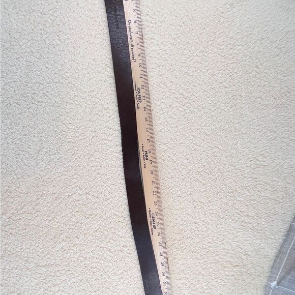 Abercrombie & Fitch Women’s Leather Belt Metal Loop Brown XL main image 5